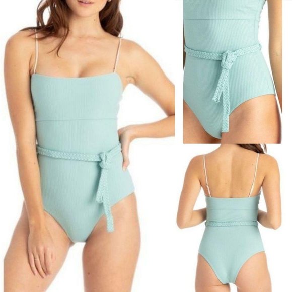 NWT Tavik x ANTHRO Aqua Classic Cheeky One Piece S - Picture 12 of 13